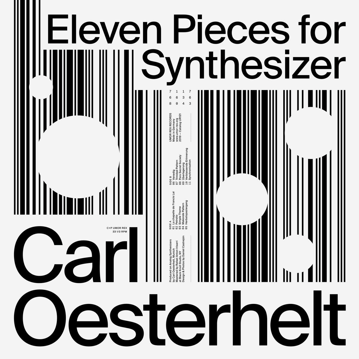 Carl Oesterhelt — Eleven Pieces for Synthesizer (2019)